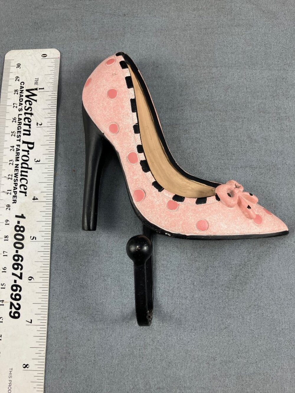 Coat Hook Key Rack Wall Hook Scarf Hook Pink High Heel